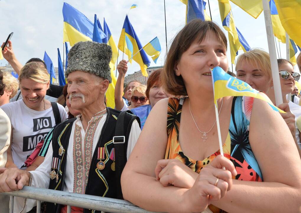 Daugiau kaip pusė Ukrainos žmonių pasisako už stojimą į ES