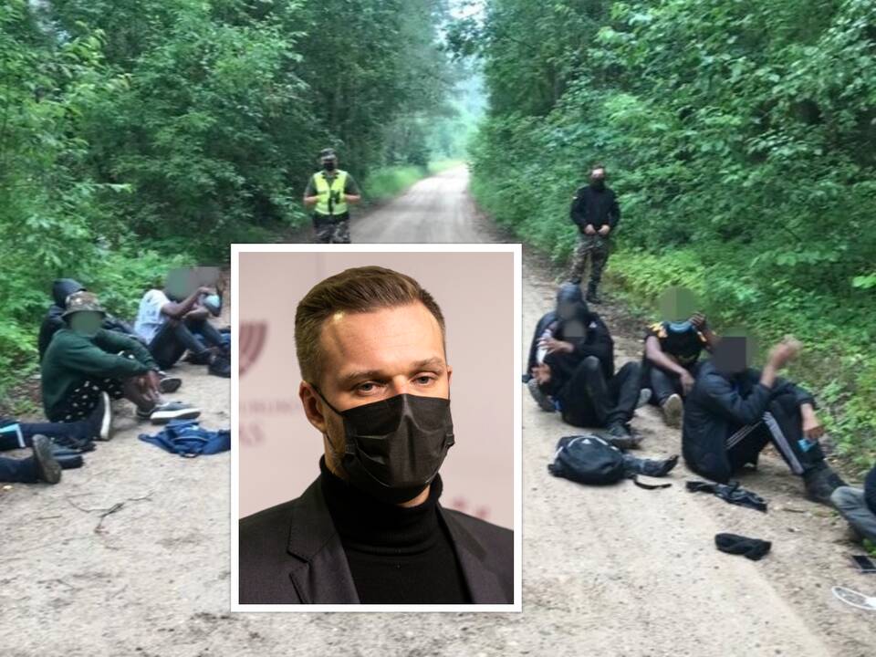 G. Landsbergis įspėja plūstančius migrantus: tapote nusikaltimo bendrininkais