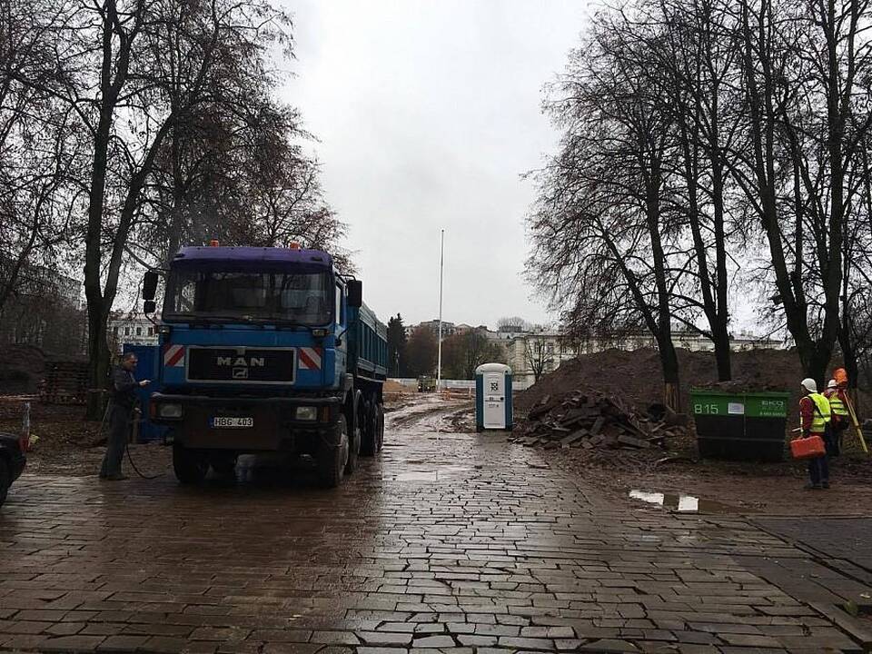 Įpusėjo pirmasis Lukiškių aištės tvarkymo etapas