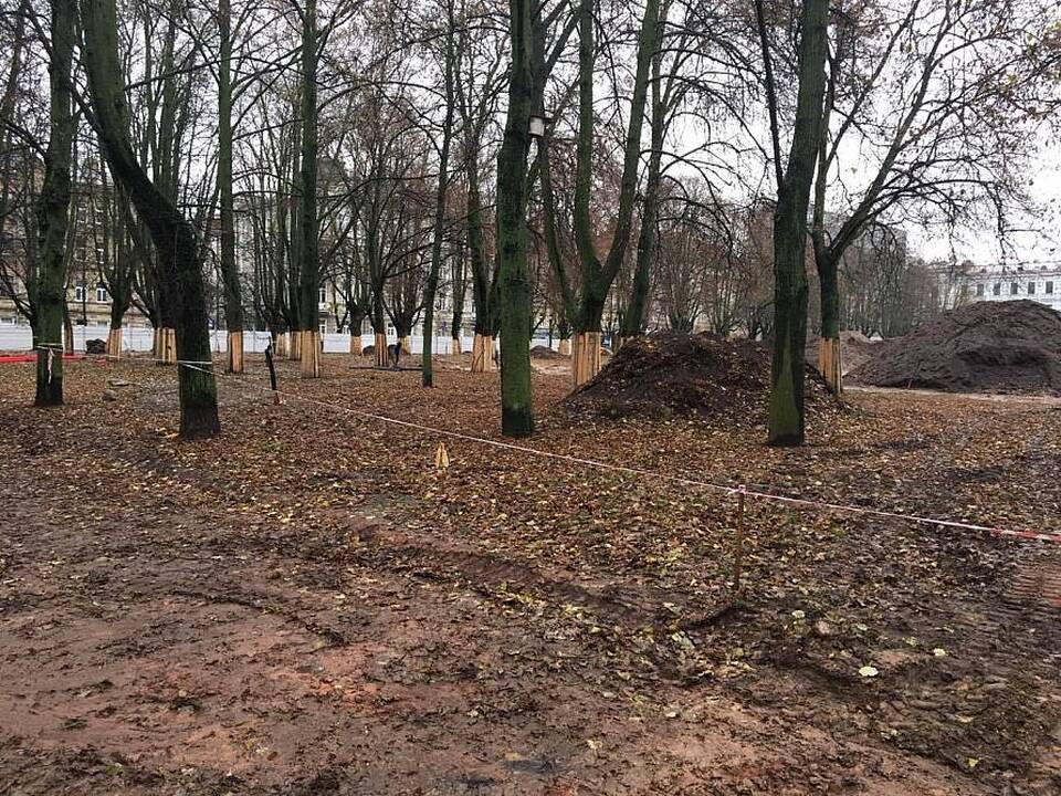 Įpusėjo pirmasis Lukiškių aištės tvarkymo etapas