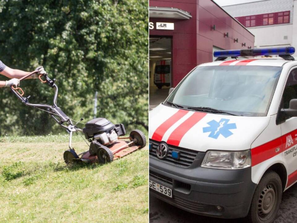 Nelaimė Molėtų rajone: žoliapjovė vaikui nupjovė kojos pirštus