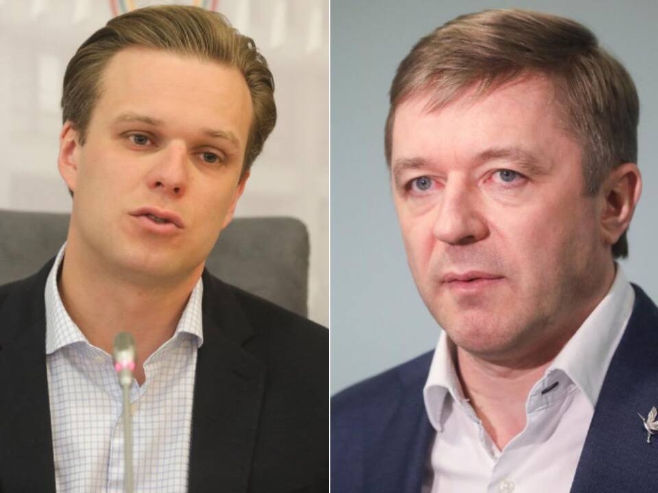 Gabrielius Landsbergis ir Ramūnas Karbauskis