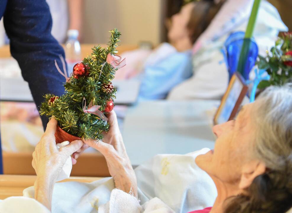 Prezidentė užsuko į Vilniaus hospisą