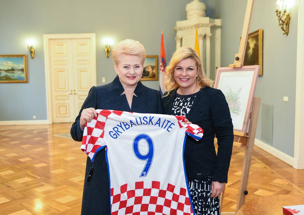 Kroatijos prezidentės vizitas Lietuvoje