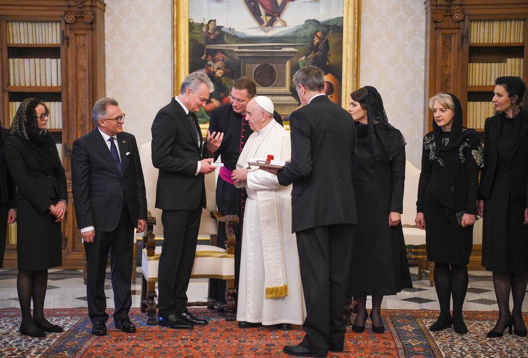 G. Nausėda susitiko su popiežiumi