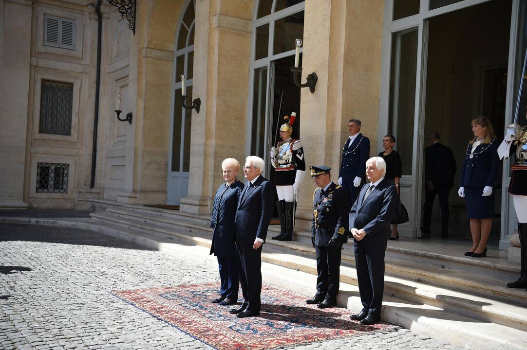 D. Grybauskaitę priėmė Italijos prezidentas