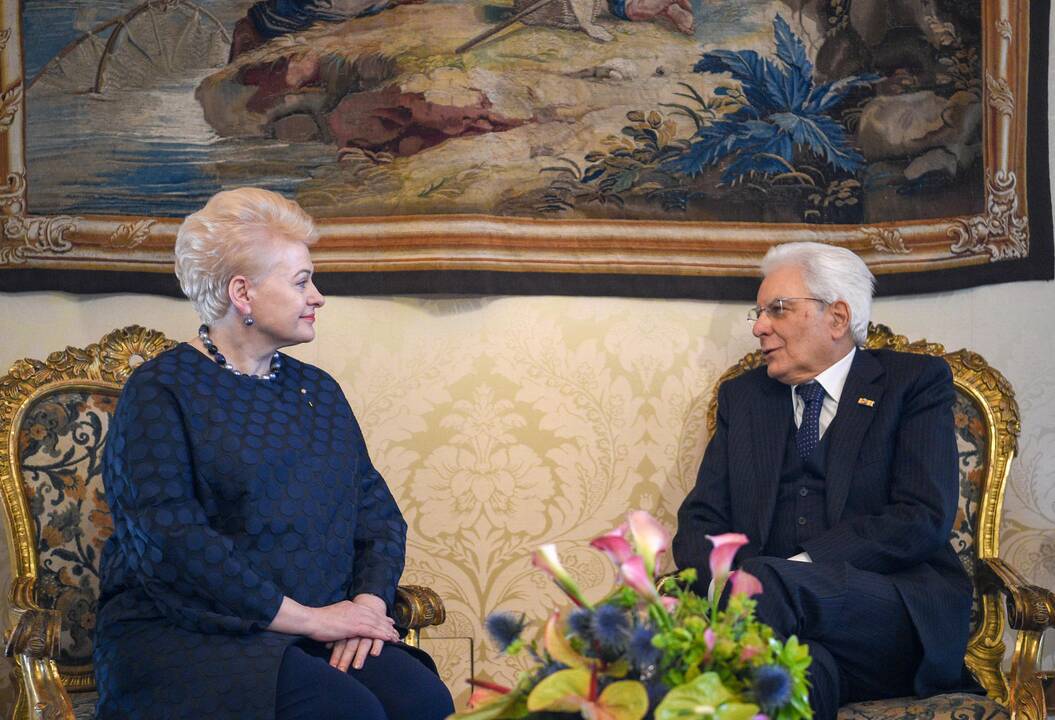 D. Grybauskaitę priėmė Italijos prezidentas