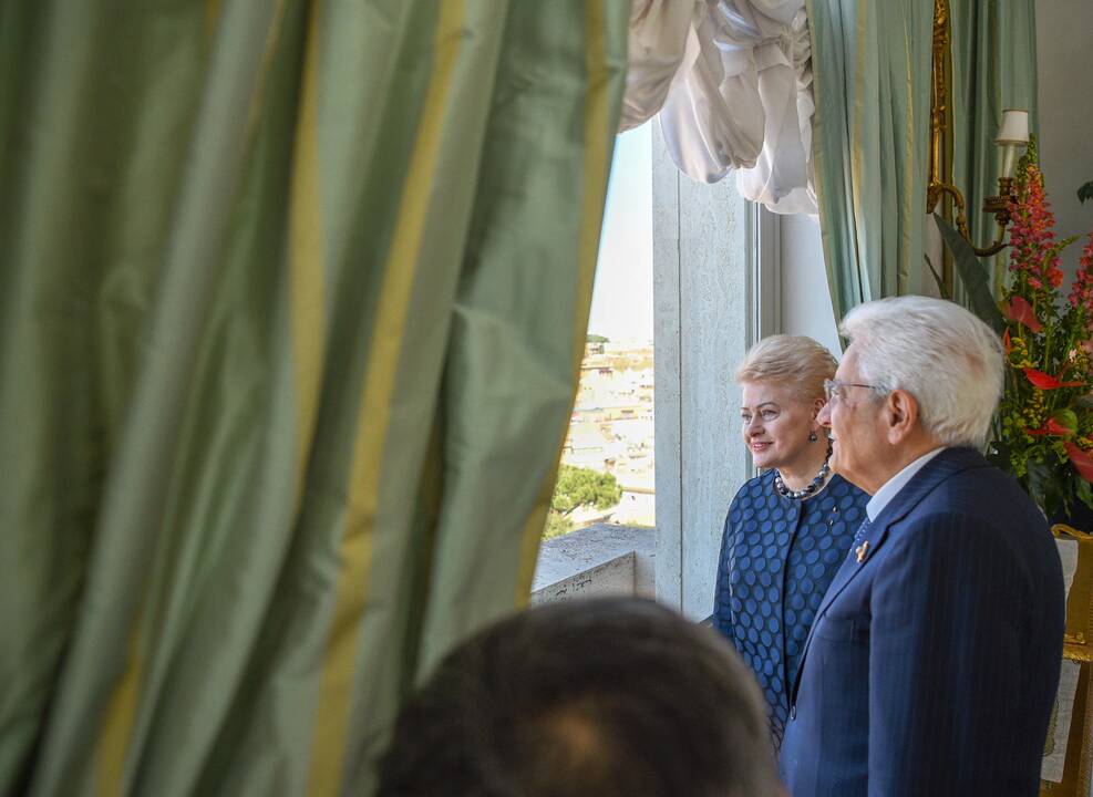 D. Grybauskaitę priėmė Italijos prezidentas