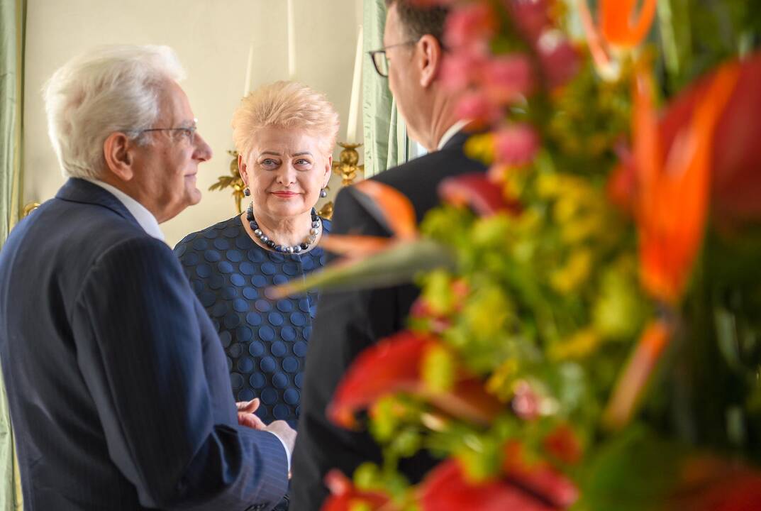 D. Grybauskaitę priėmė Italijos prezidentas