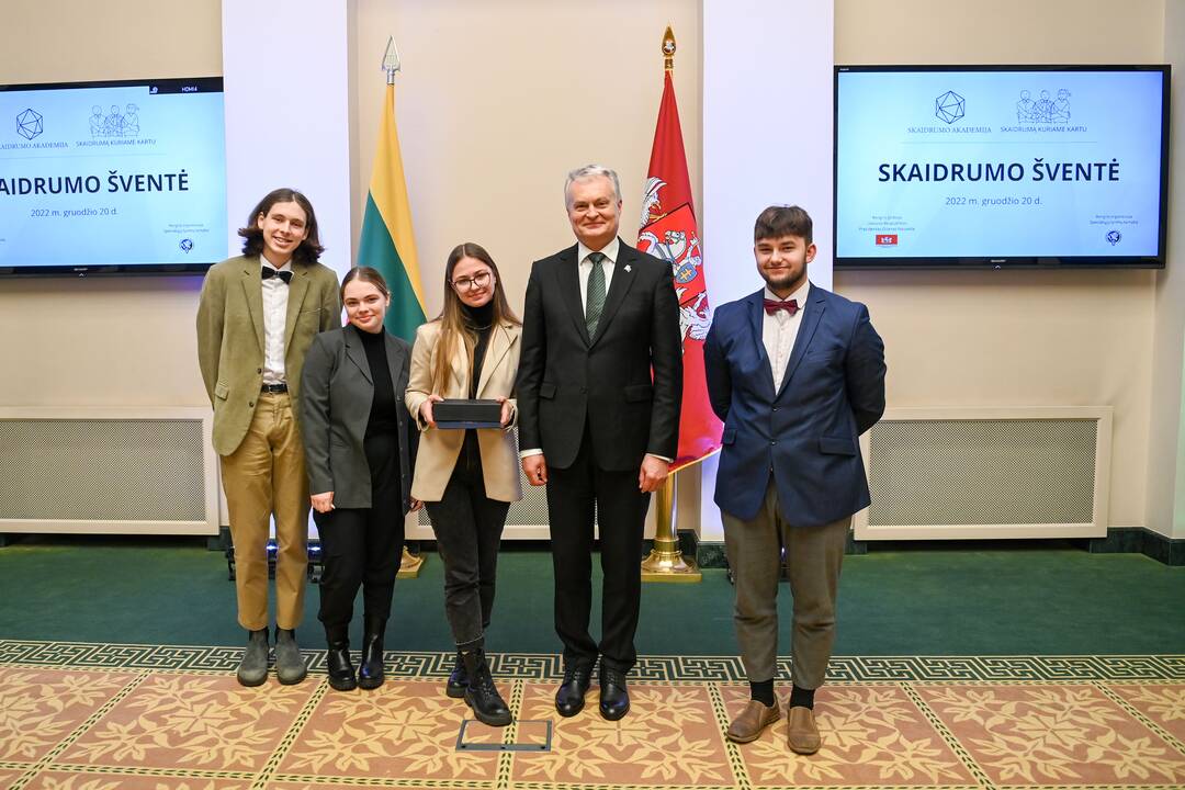 „Skaidrumo akademijos“ apdovanojimų ceremonija
