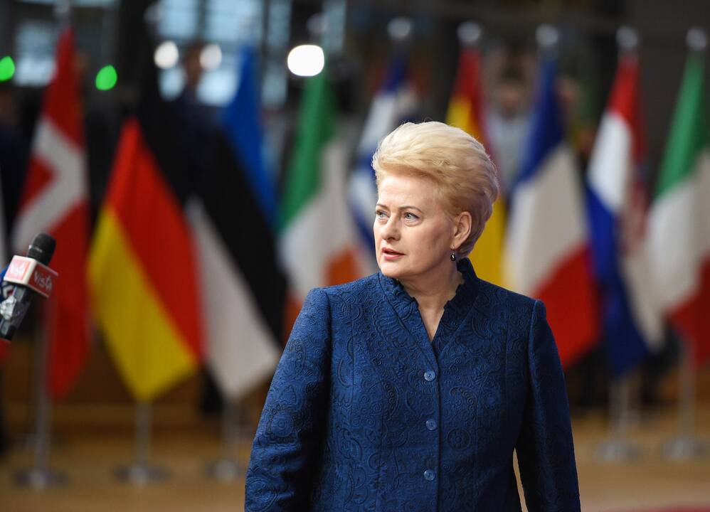 Prezidentė dalyvauja Europos vadovų susitikime