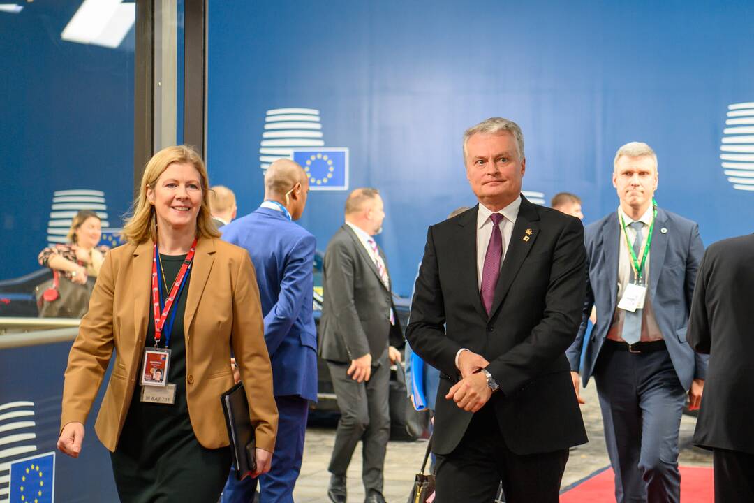G. Nausėda dalyvauja Europos Vadovų Tarybos posėdyje
