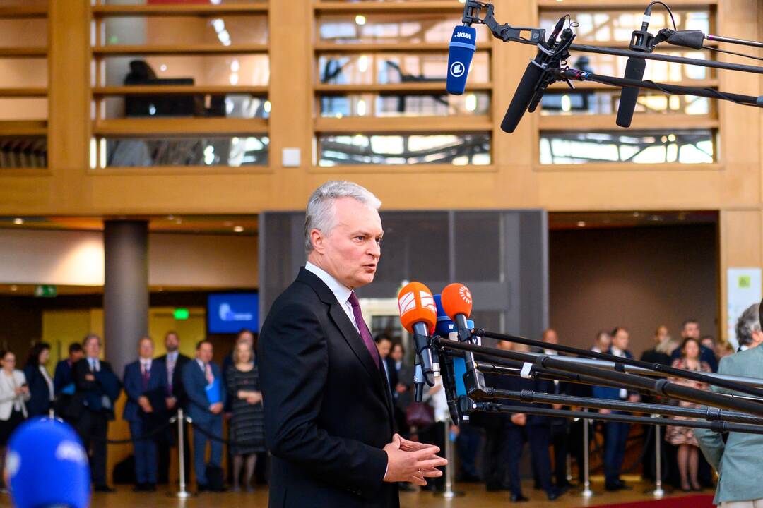 G. Nausėda dalyvauja Europos Vadovų Tarybos posėdyje