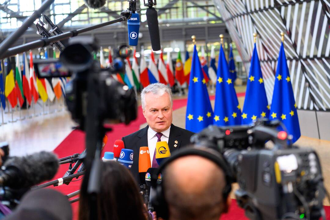 G. Nausėda dalyvauja Europos Vadovų Tarybos posėdyje