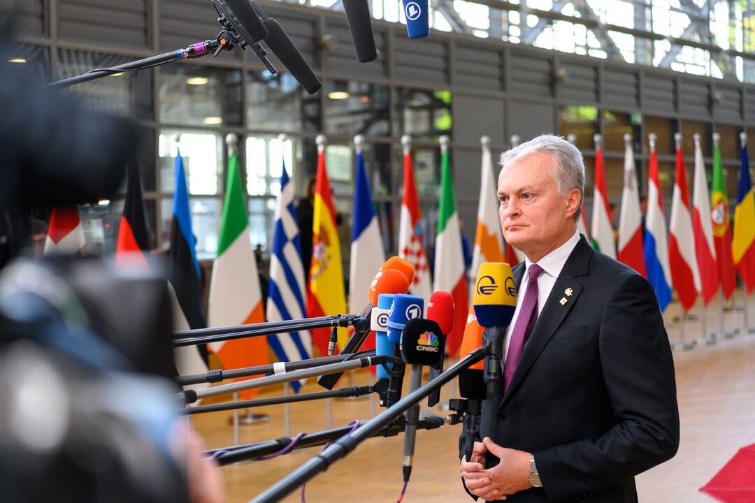 G. Nausėda dalyvauja Europos Vadovų Tarybos posėdyje