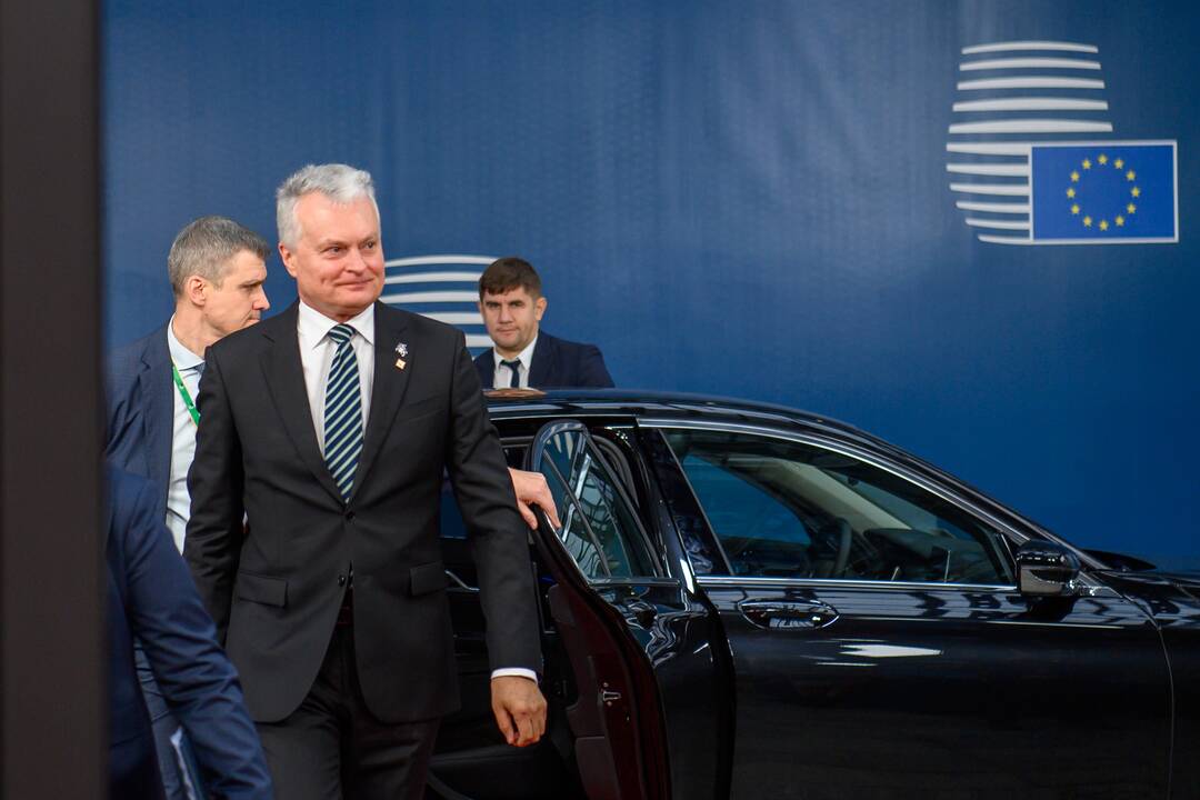 G. Nausėda dalyvauja Europos Vadovų Tarybos posėdyje