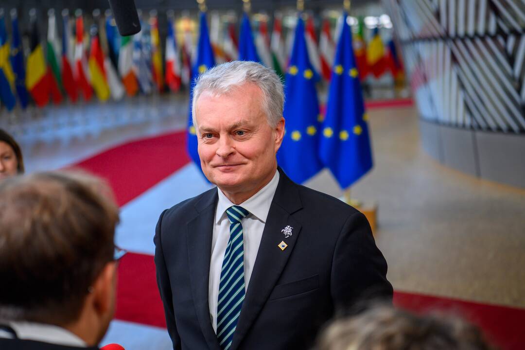 G. Nausėda dalyvauja Europos Vadovų Tarybos posėdyje