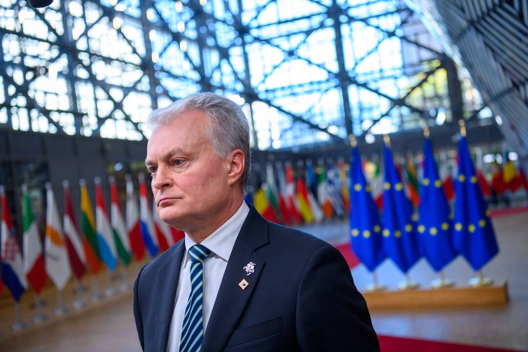 G. Nausėda dalyvauja Europos Vadovų Tarybos posėdyje