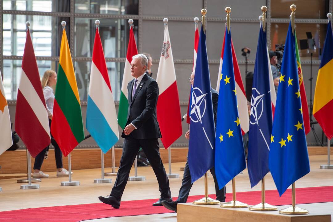 G. Nausėda dalyvauja Europos Vadovų Tarybos posėdyje