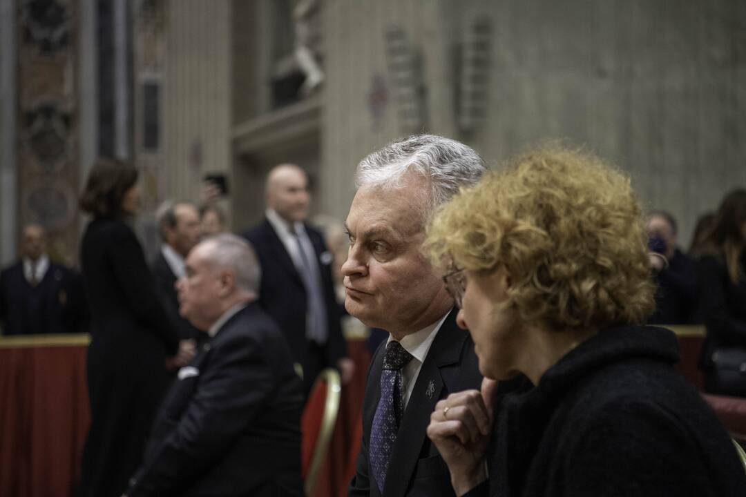 G. Nausėda dalyvauja popiežiaus emerito atsisveikinimo ceremonijoje