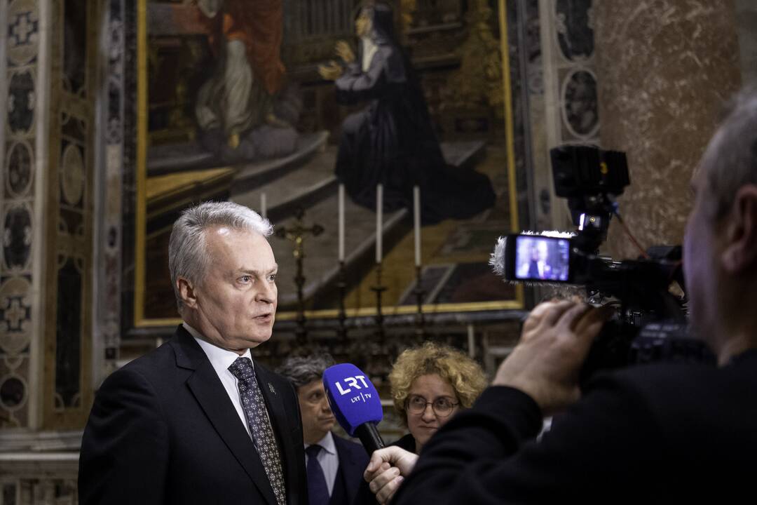 G. Nausėda dalyvauja popiežiaus emerito atsisveikinimo ceremonijoje