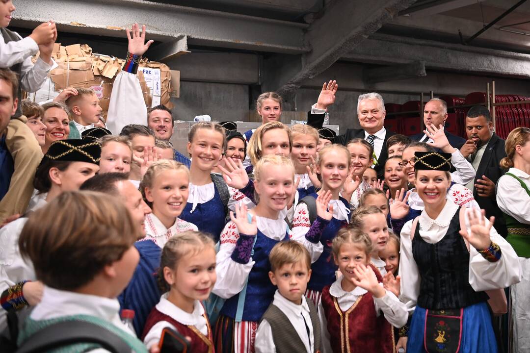 G. Nausėda – JAV lietuvių šokių šventėje