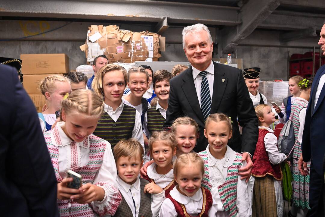 G. Nausėda – JAV lietuvių šokių šventėje
