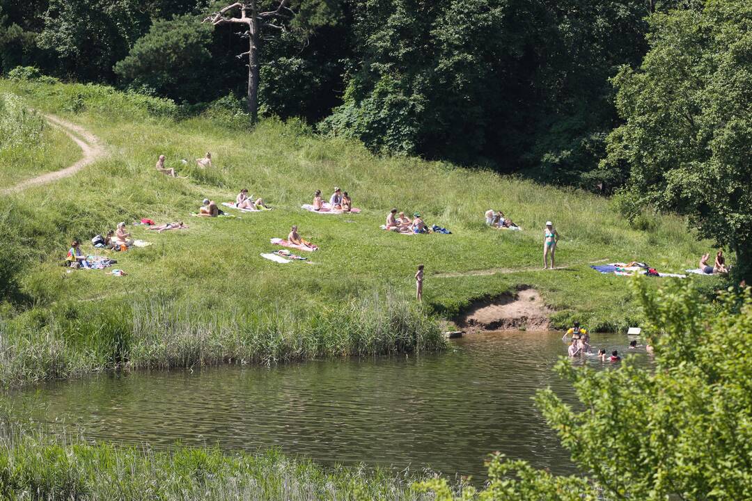 Viename Panevėžio paplūdimyje uždrausta maudytis