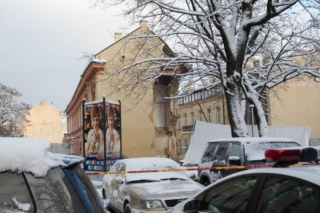 Nustatyta, dėl ko sausį Vilniuje įgriuvo pastatas