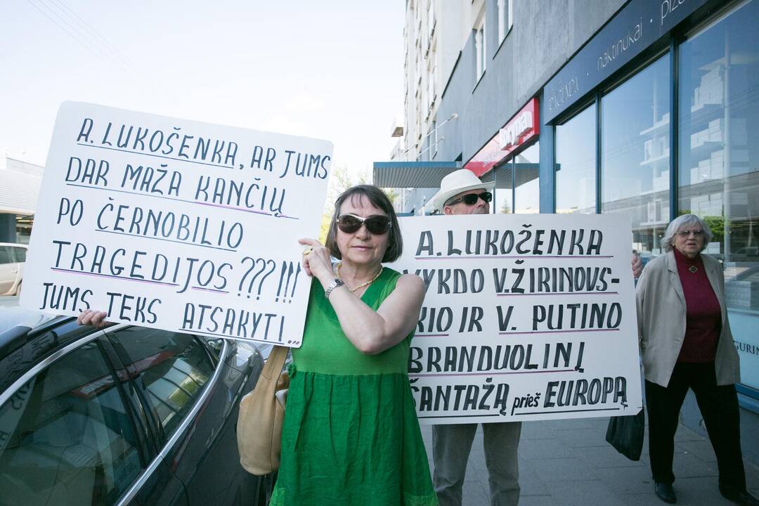 Konservatorių piketas prieš Astravo AE