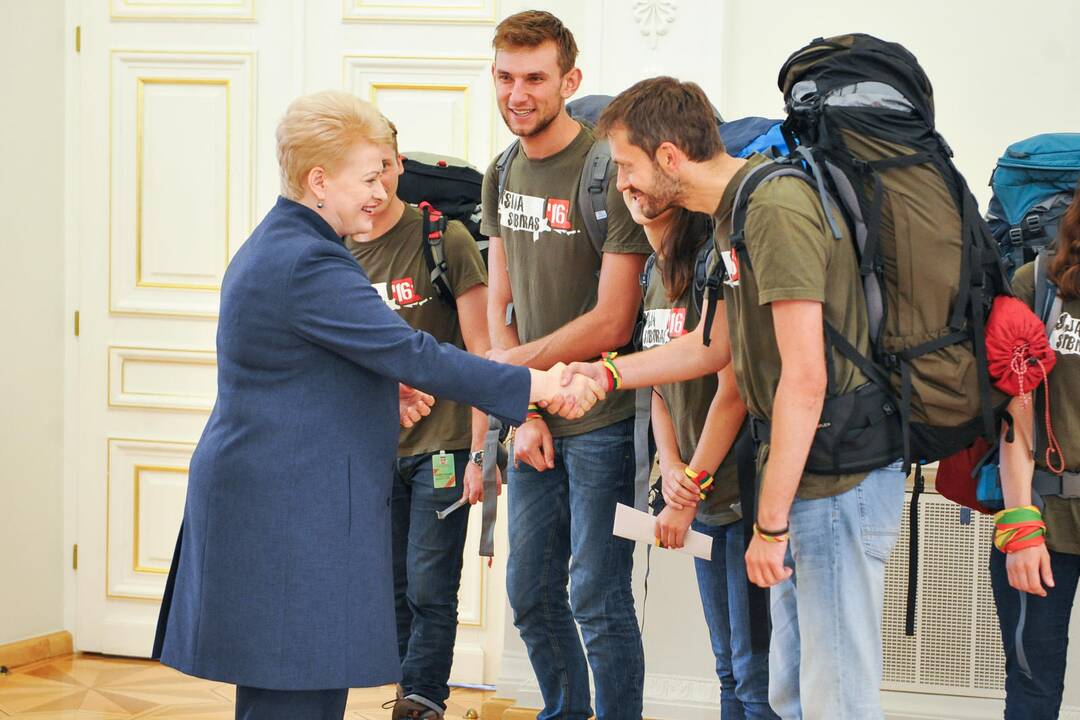 Prezidentė sutiko „Misijos Sibiras“ dalyvius