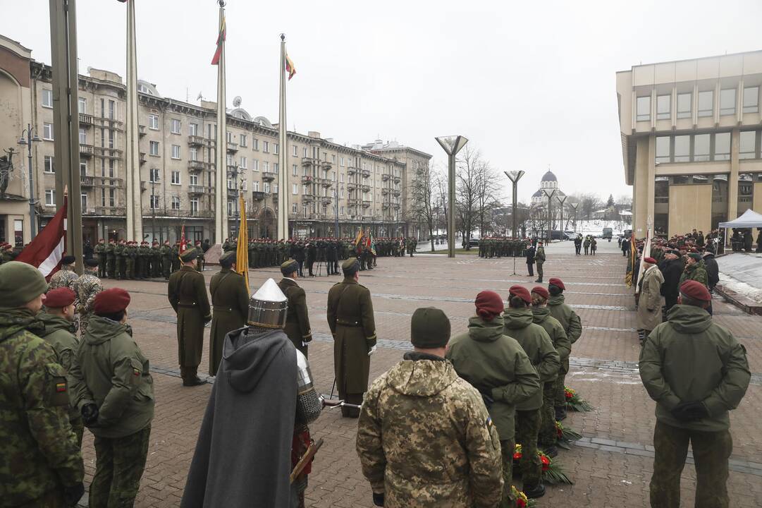 Iškilminga karių savanorių rikiuotė