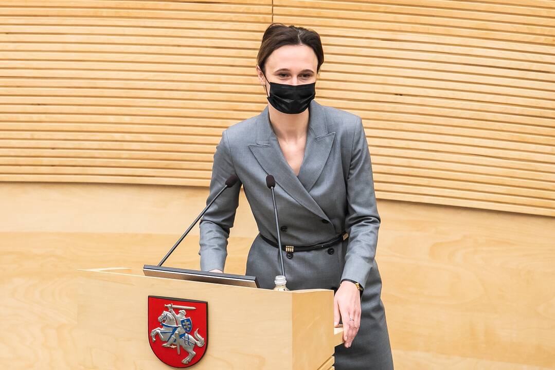 Seimo pirmininkė Viktorija Čmilytė-Nielsen