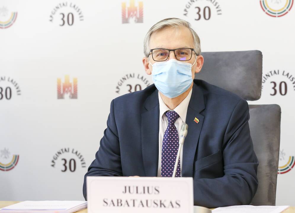 Seimo vicepirmininkas socialdemokratas Julius Sabatauskas