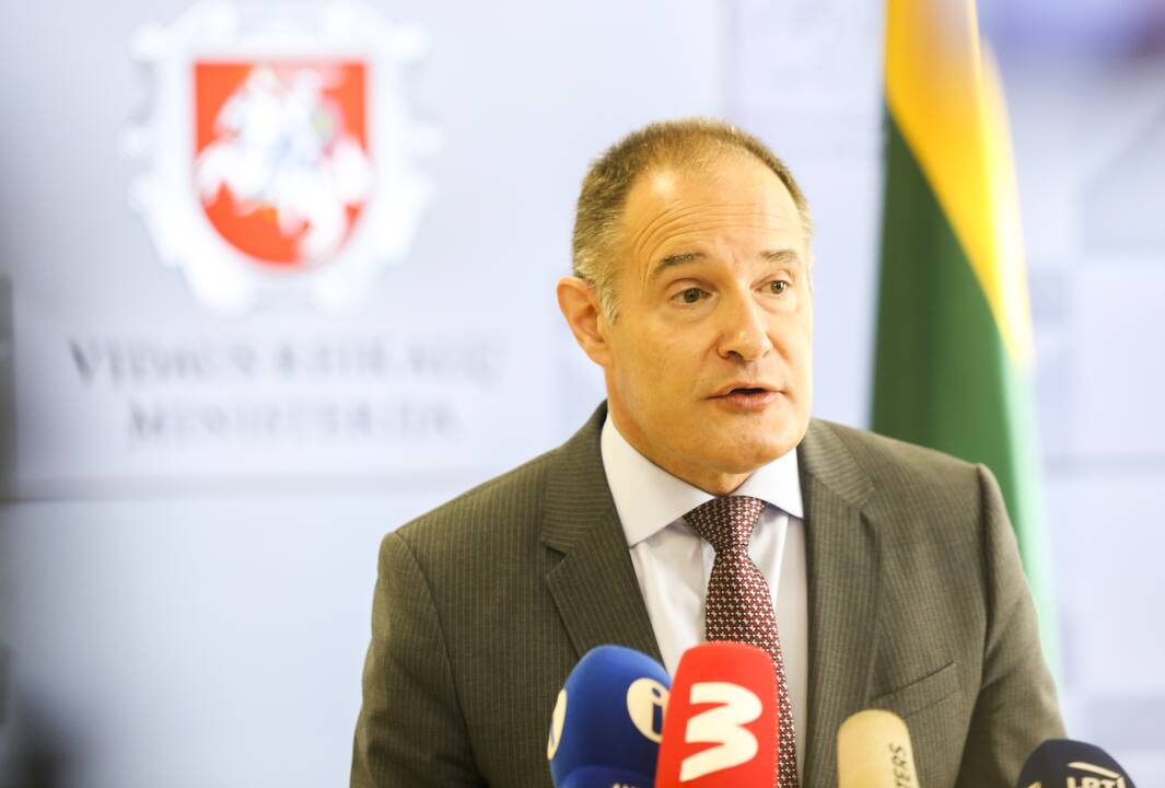 VRM spaudos konferencija dėl migrantų