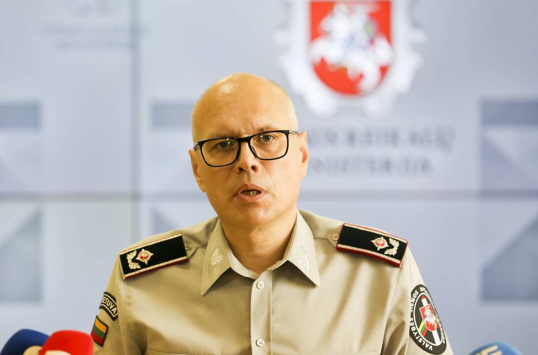 VRM spaudos konferencija dėl migrantų