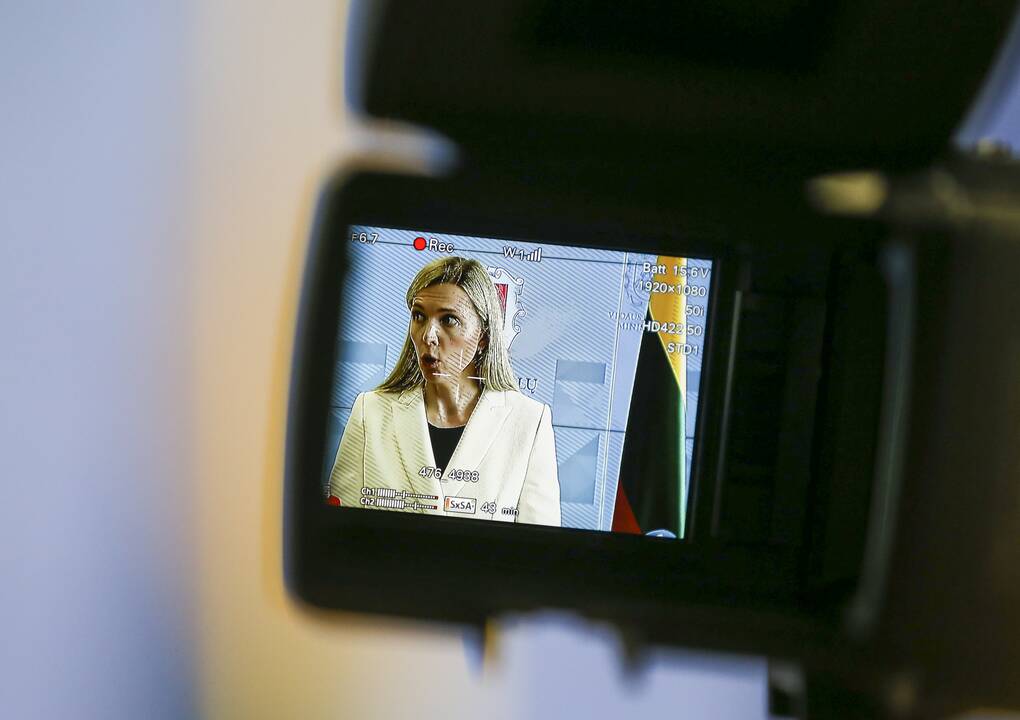 VRM spaudos konferencija dėl migrantų