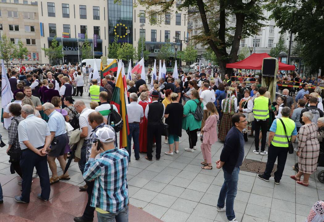 Protestas prie Vyriausybės prieš migrantus