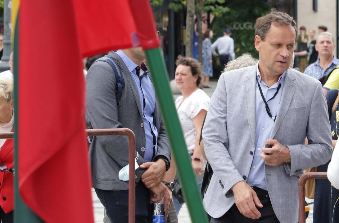 Protestas prie Vyriausybės prieš migrantus
