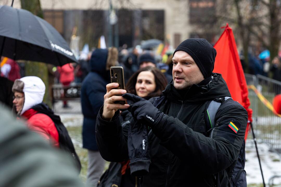 Protestas prie Seimo Sausio 13-ąją