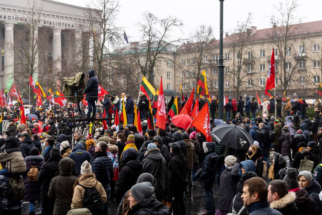 Protestas prie Seimo Sausio 13-ąją
