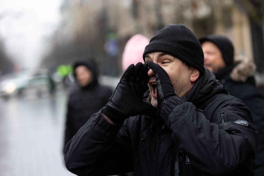 Protestas prie Seimo Sausio 13-ąją
