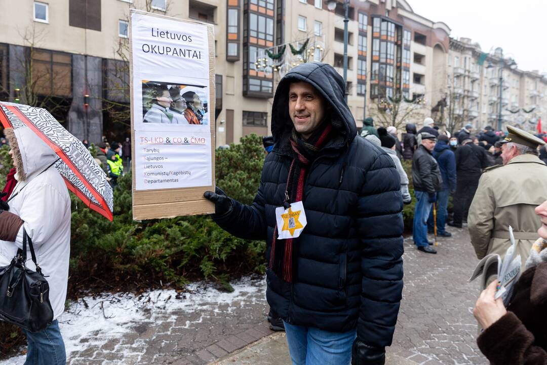 Protestas prie Seimo Sausio 13-ąją