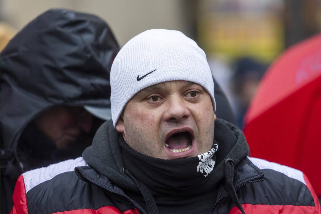 Protestas prie Seimo Sausio 13-ąją