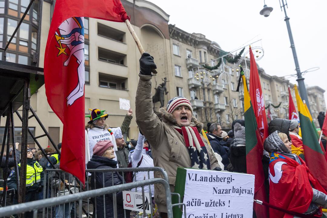 Protestas prie Seimo Sausio 13-ąją