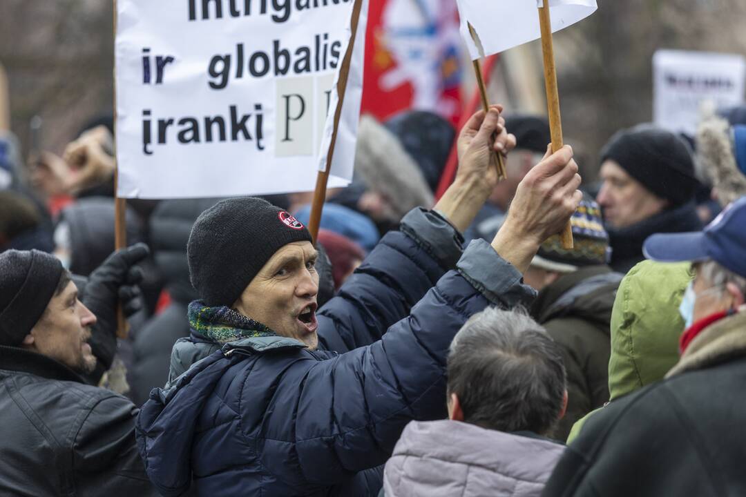 Protestas prie Seimo Sausio 13-ąją