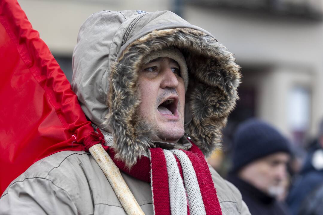 Protestas prie Seimo Sausio 13-ąją