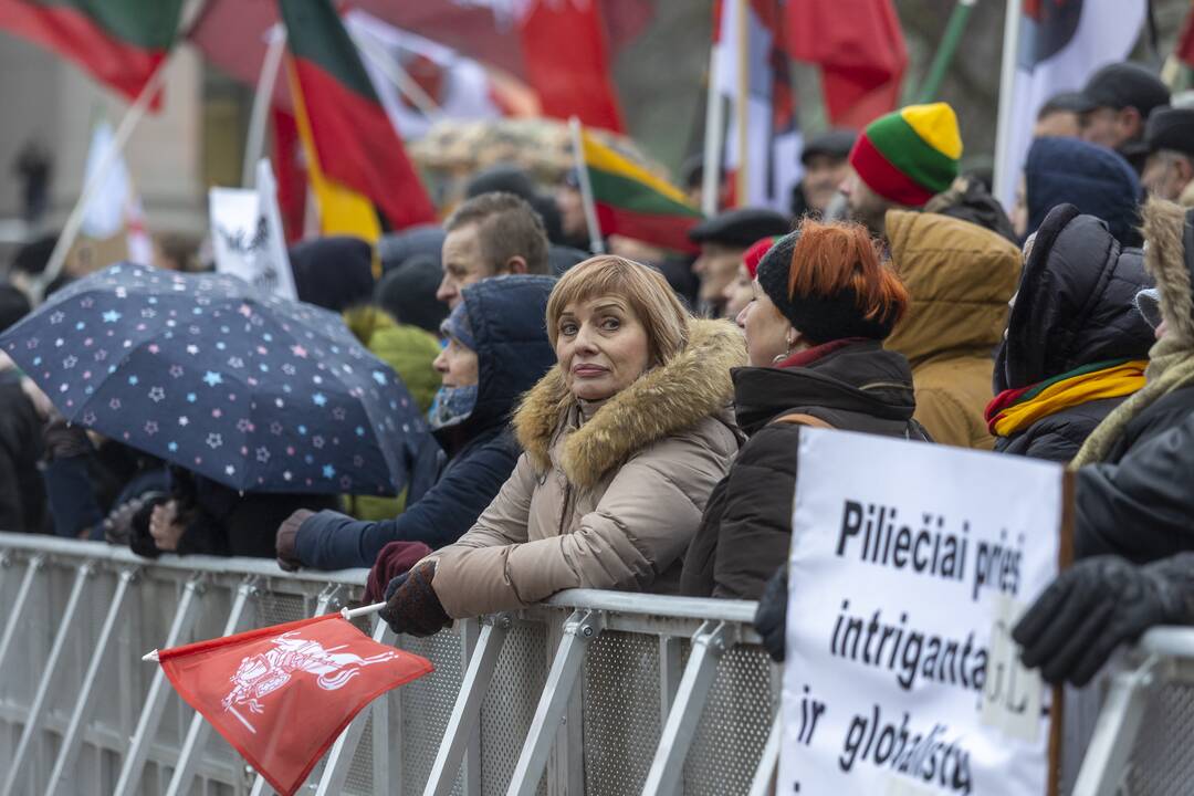 Protestas prie Seimo Sausio 13-ąją