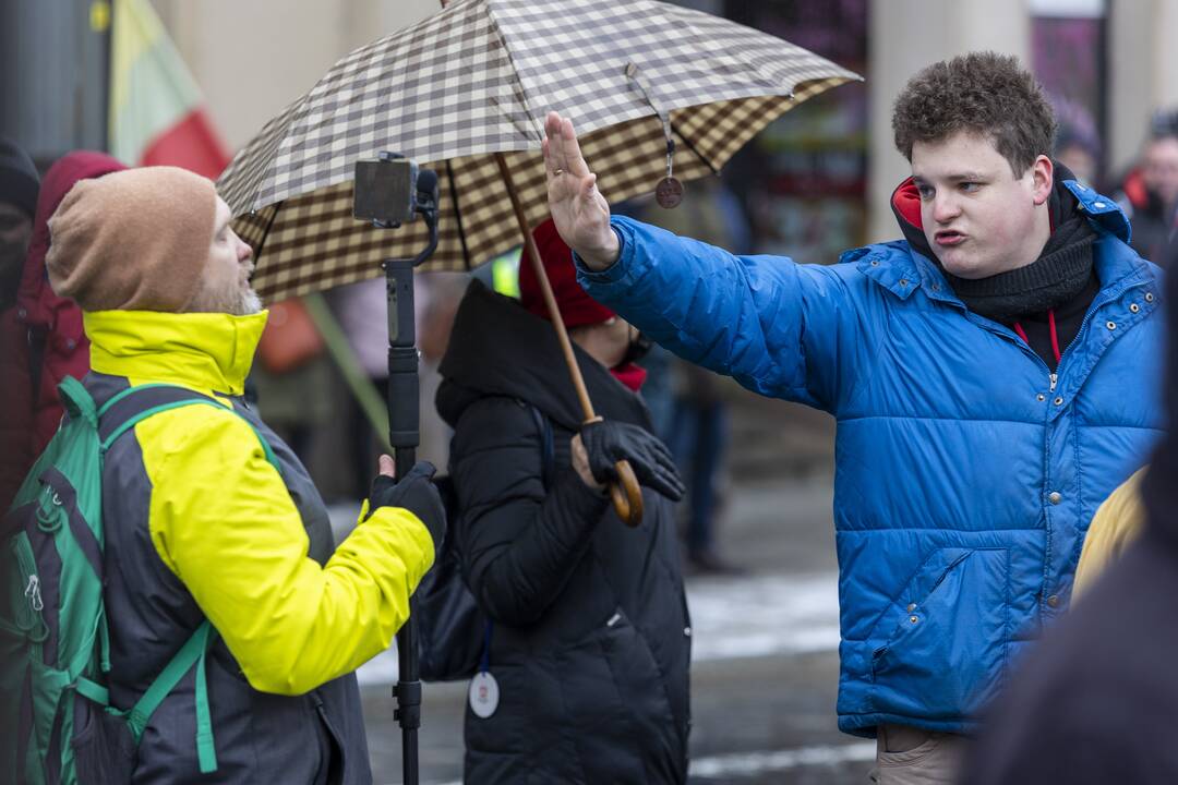 Protestas prie Seimo Sausio 13-ąją