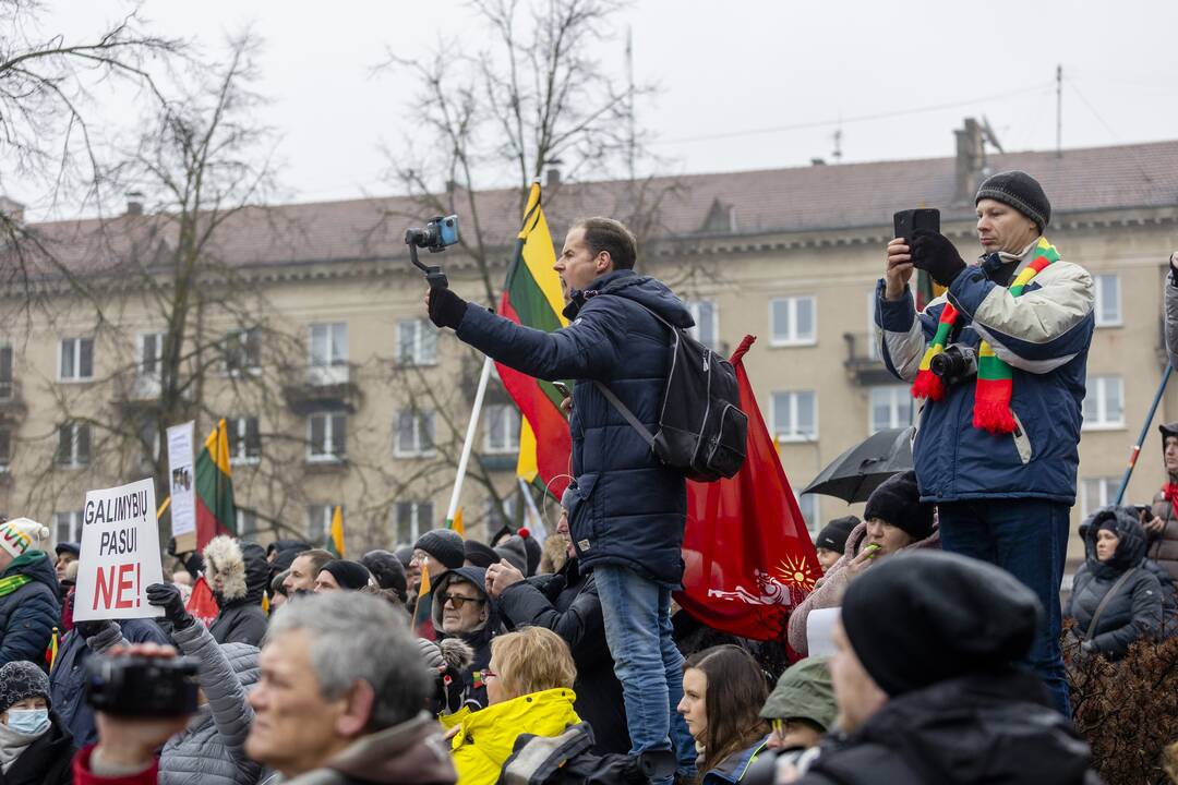 Protestas prie Seimo Sausio 13-ąją